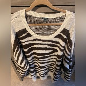 Wild Fable Plus Size Brown Zebra Sweater